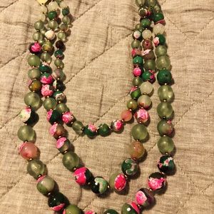 Anthropologie three tier necklace